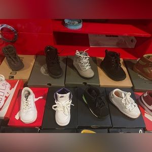Toddler sneaker and boots size 8c like new most worn 1x pics and video available